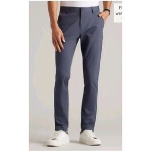 Rhone Commuter Pants Men’s Slim Fit Charcoal Stretch Travel Work Business Casual